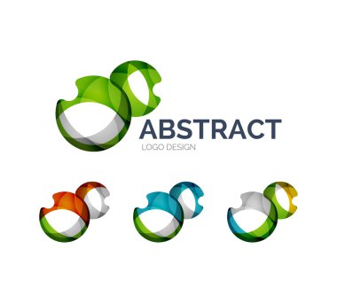 renk parçalarını yapılmış soyut kabarcıklar logo tasarımı