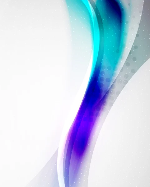 不寻常的抽象蓝色波浪模板 — 图库矢量图片