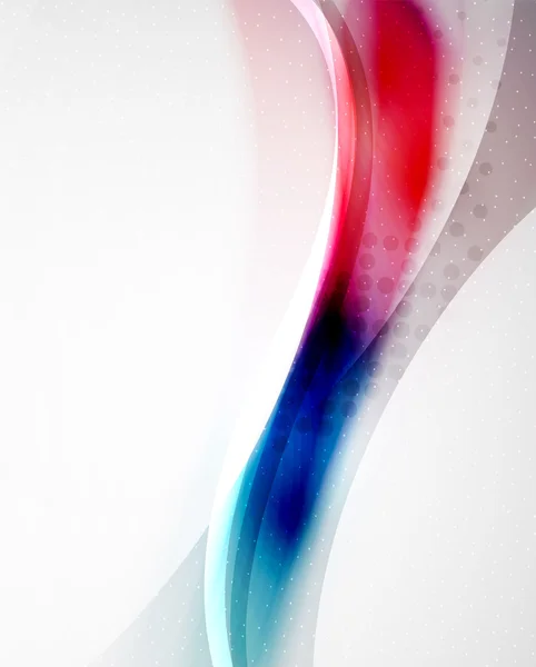 Ovanligt abstrakt röda och blå vågen — Stock vektor