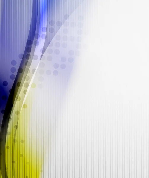 Abstrakt bakgrund - gula blanka suddig våg — Stock vektor