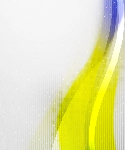 Fondo abstracto - Amarillo brillante onda borrosa — Vector de stock