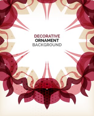 retro dekoratif süsler arka plan