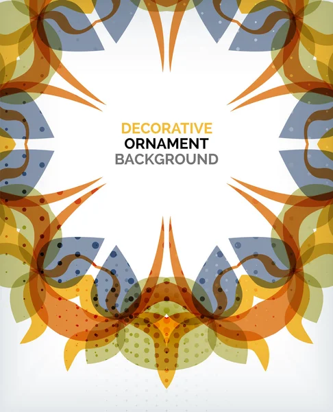 Decorative retro ornaments background — Stock Vector