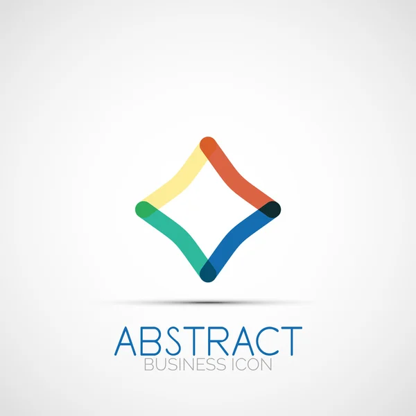 Lijn ontwerp lus logo — Stockvector