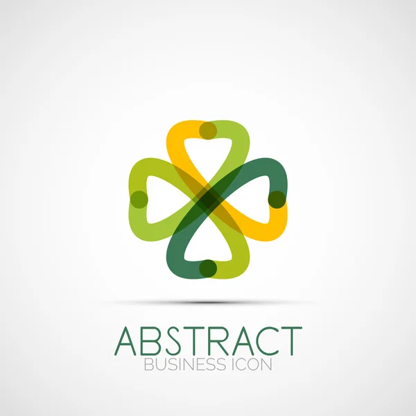 Lijn ontwerp lus logo — Stockvector