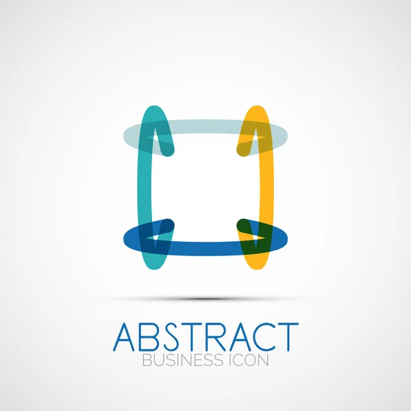Sorban design hurok logo — Stock Vector