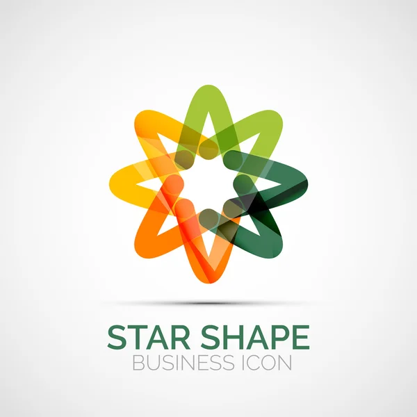Abstract symmetric business icon — Stock Vector