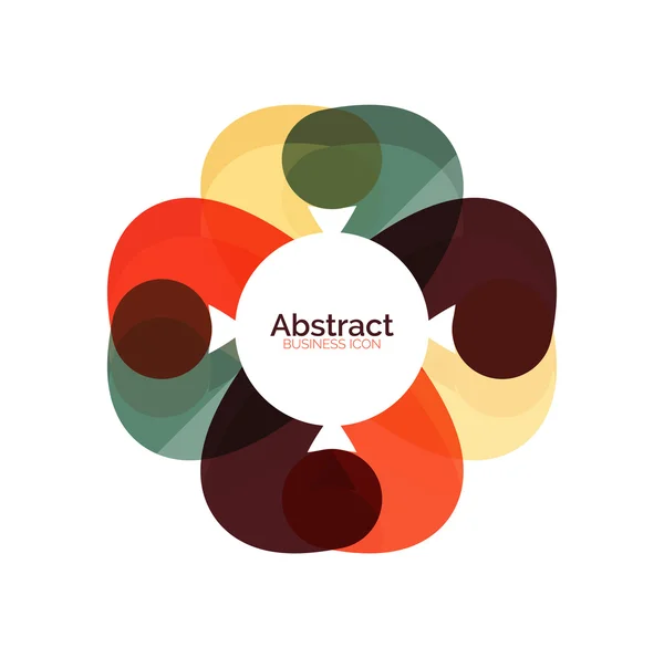 Icono de negocio simétrico abstracto — Vector de stock