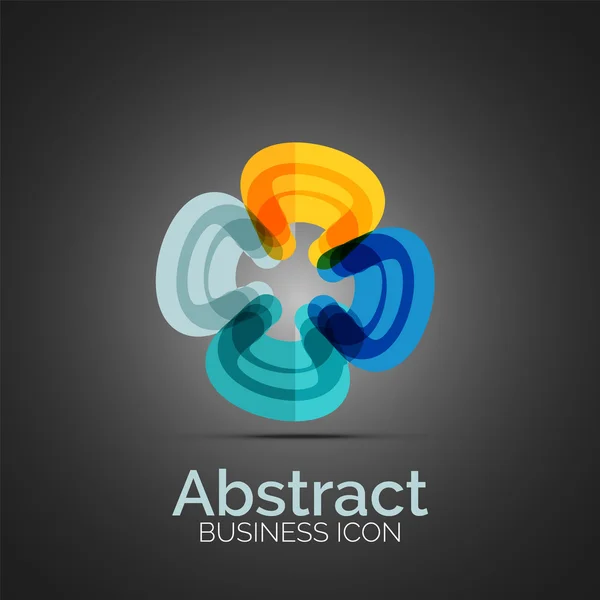 Abstract symmetric business icon — Stock Vector