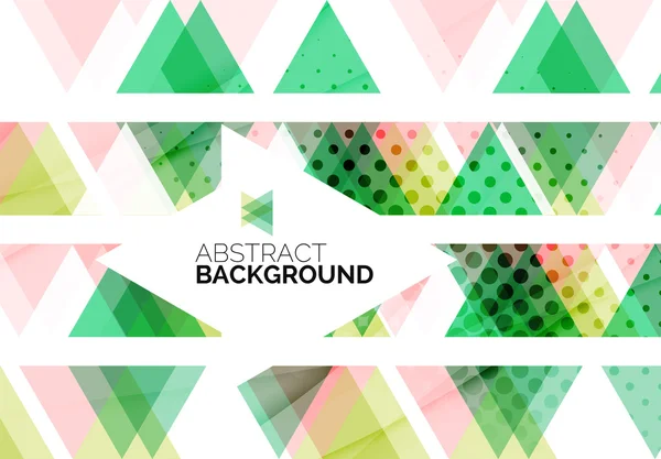 Triangles, geometric clean abstract background — Stock Vector