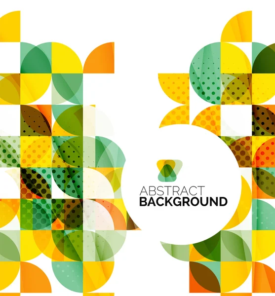 Circle geometric abstract background — Stock Vector