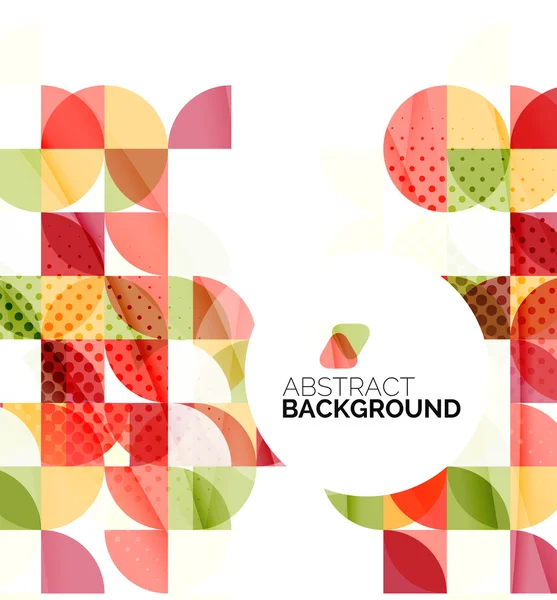 Circle geometric abstract background — Stock Vector