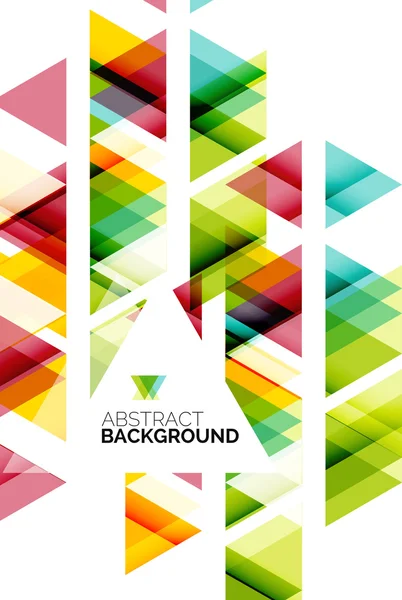 Triangle geometric abstract background — Stock Vector