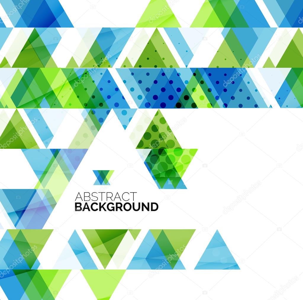 Triangle geometric abstract background