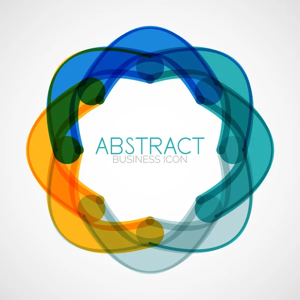 Forma geométrica abstrata simétrica — Vetor de Stock