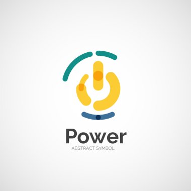 güç düğmesine logo tasarımı