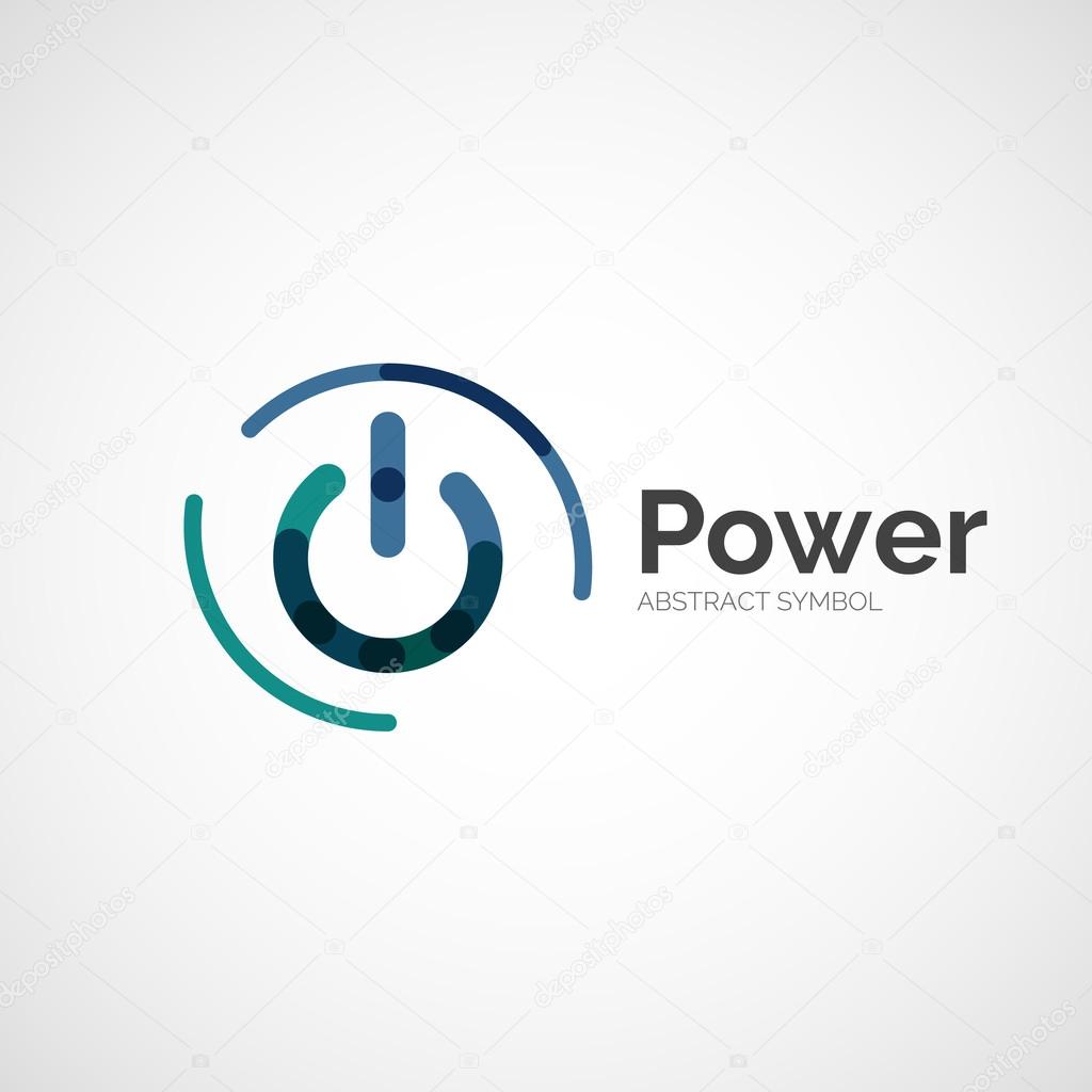 Power button logo design