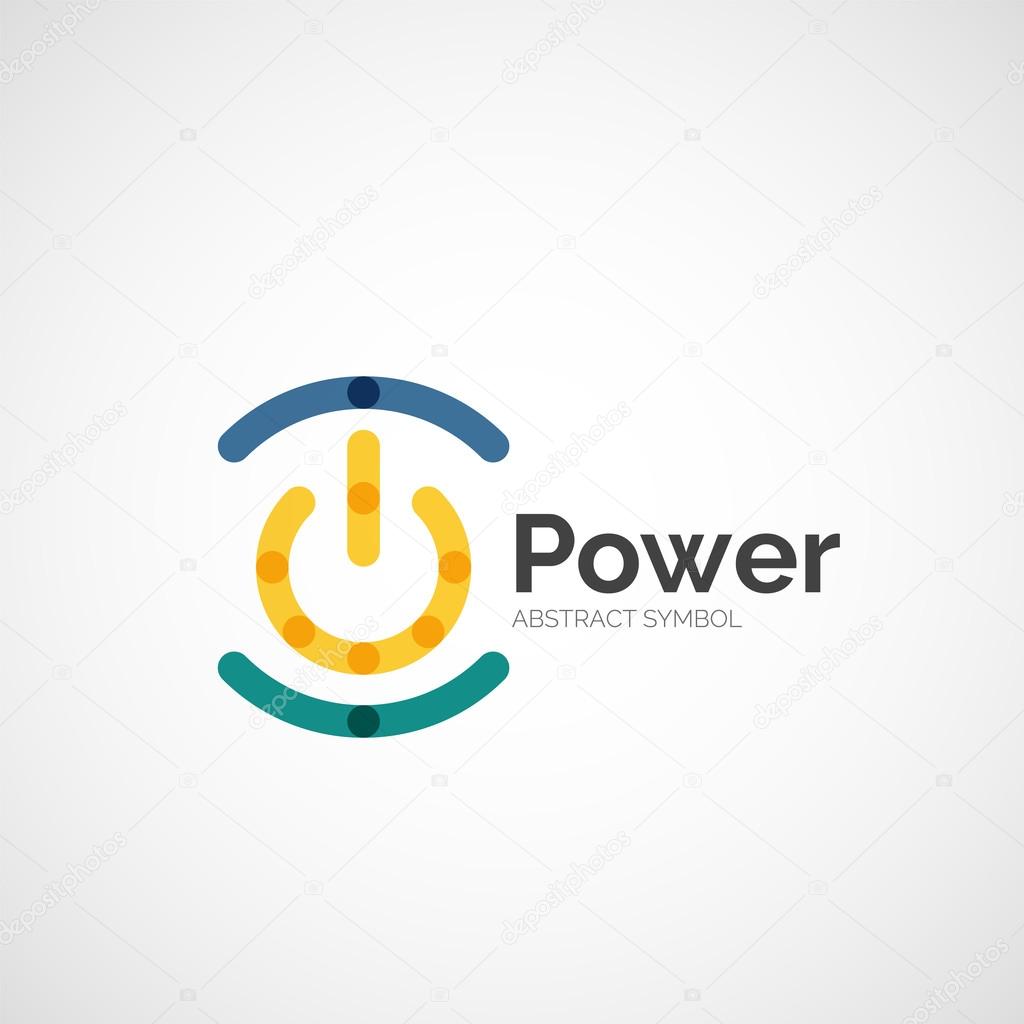 Power button logo design