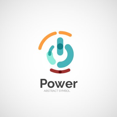 güç düğmesine logo tasarımı