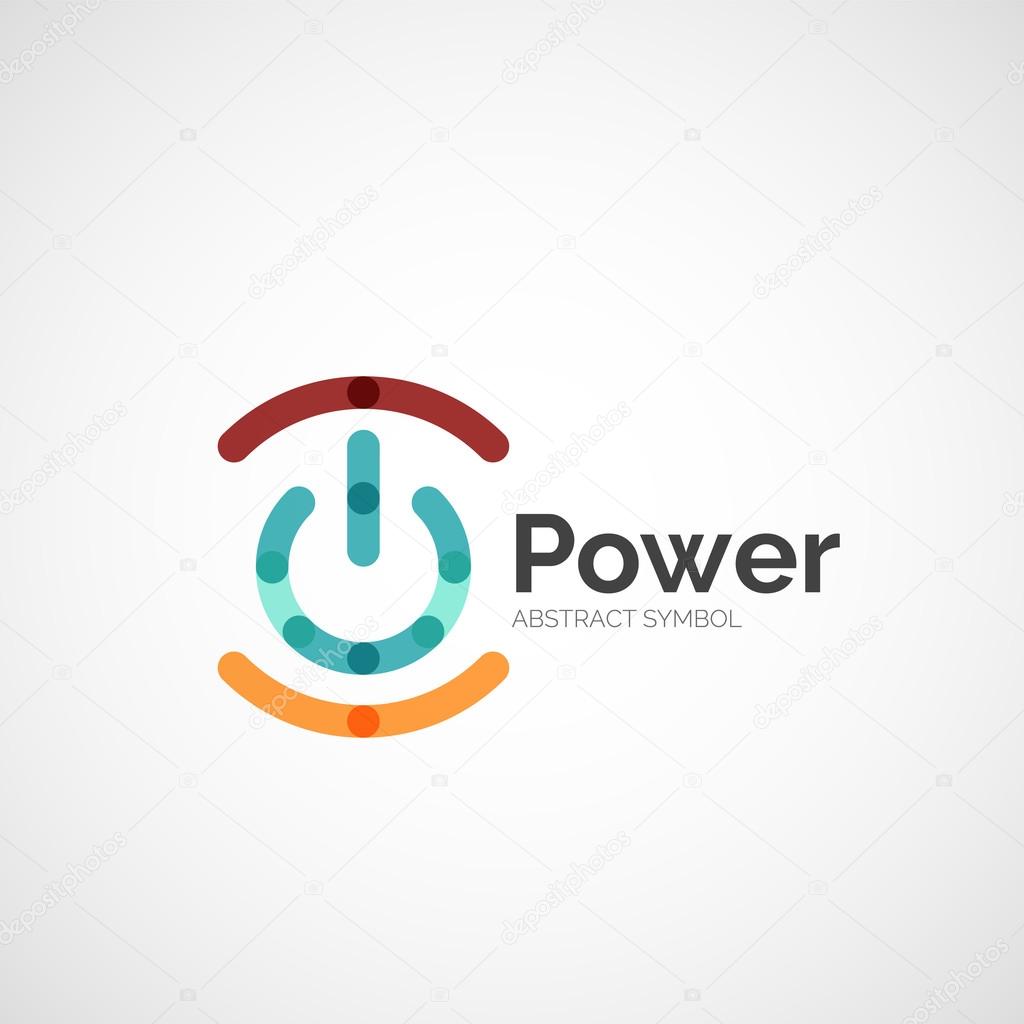 Power button logo design