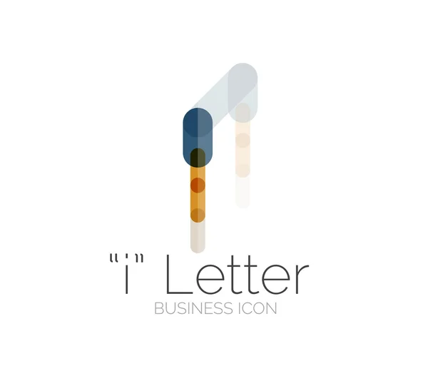 Dopis jsem logo, motiv minimální linka — Stockový vektor