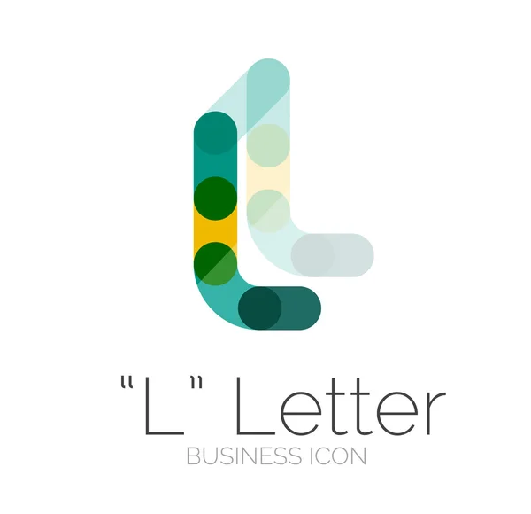 Fonte minimale ou conception de logo de lettre — Image vectorielle