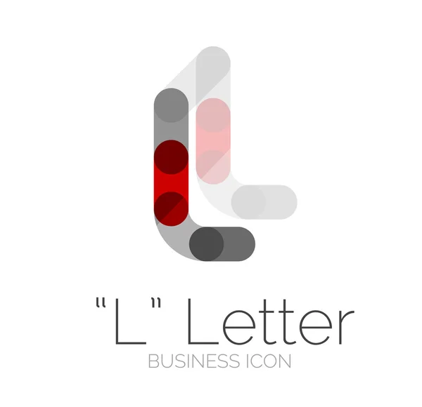 Fonte minimale ou conception de logo de lettre — Image vectorielle