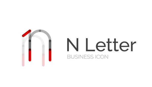 Minimal teckensnitt eller brev Logotypdesign — Stock vektor