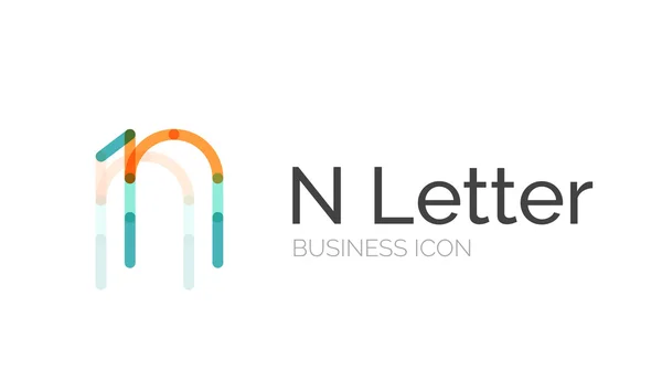 Minimalistický design logo písmo nebo letter — Stockový vektor