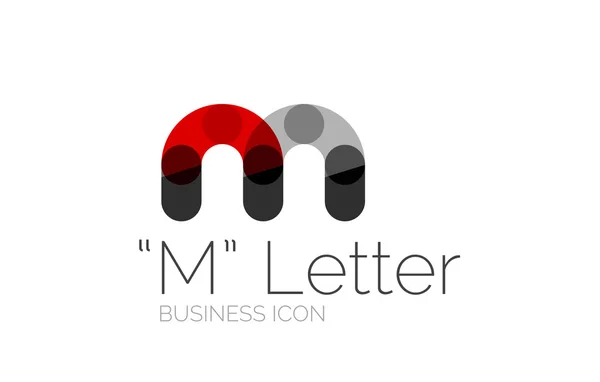 Design minimale del carattere o del logo della lettera — Vettoriale Stock