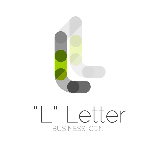 Fonte minimale ou conception de logo de lettre — Image vectorielle