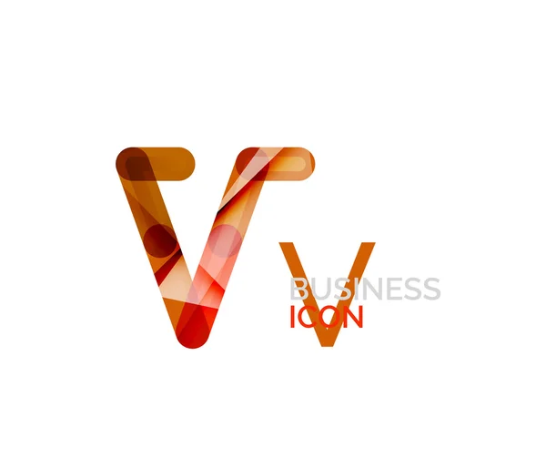 En küçük yazı tipi veya harf logo tasarımı — Stok Vektör