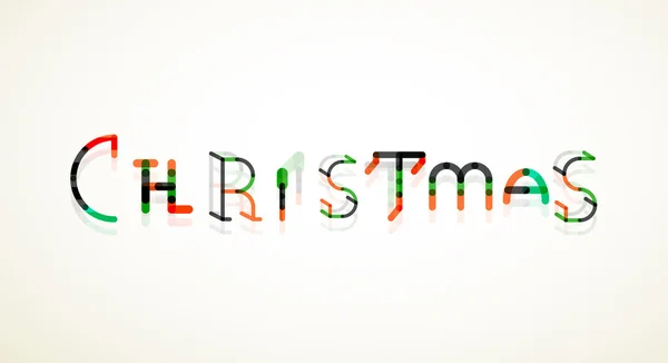 Christmas word concept, fuente — Vector de stock