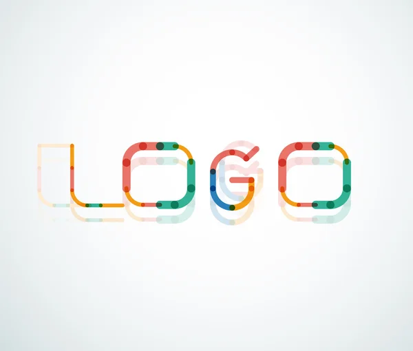 Logo word font design — Stock Vector