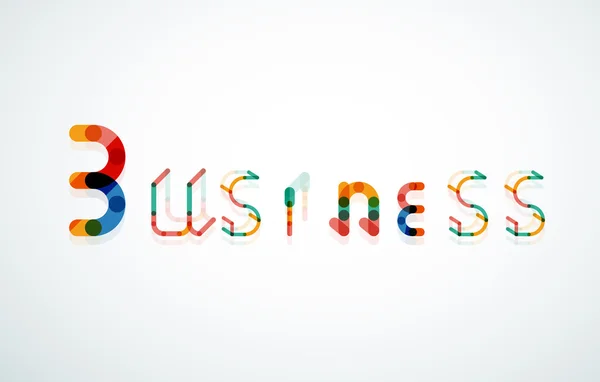 Business ordet sökord font — Stock vektor