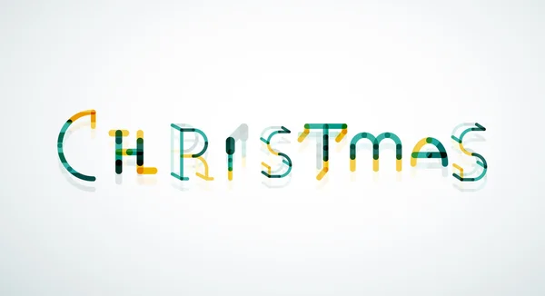 Kerstmis woord concept, lettertype — Stockvector