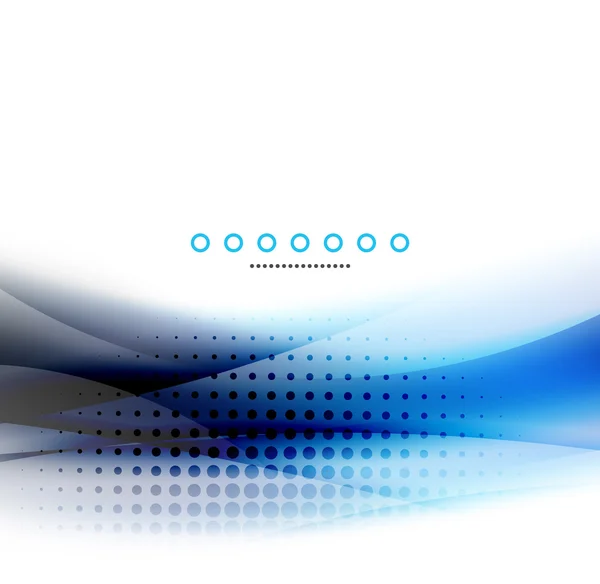 Abstrakter Hintergrund, Geschäftsvorlage Blue Wave — Stockvektor