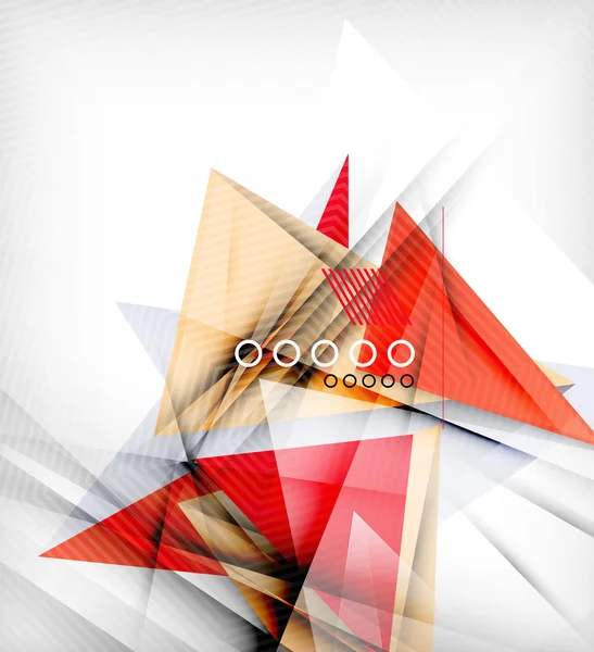 Kleur driehoeken, ongebruikelijke abstracte achtergrond — Stockvector