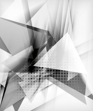 Renkli üçgenler, sıradışı arka plan