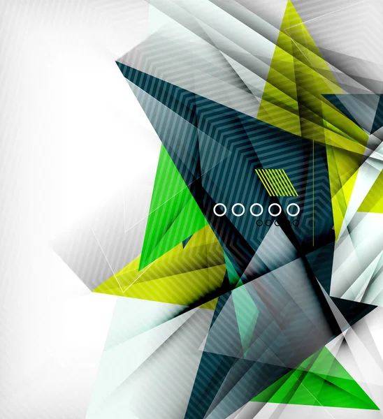 色の三角形、異常な抽象的な背景 — ストックベクタ