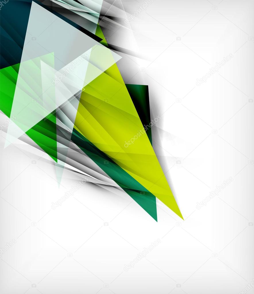 Color triangles, unusual abstract background