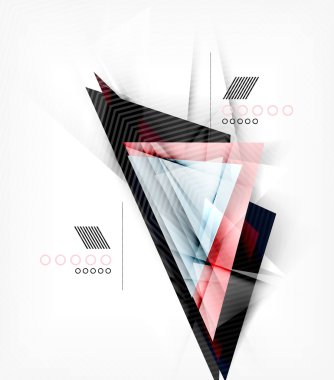 Renkli üçgenler, sıradışı arka plan