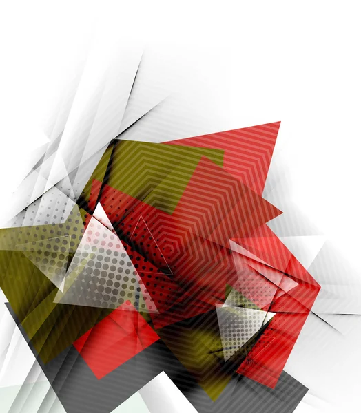 Triangoli di colore, sfondo astratto insolito — Vettoriale Stock