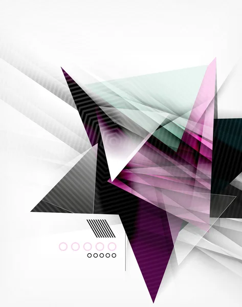 Triunghiuri de culoare, fundal abstract neobișnuit — Vector de stoc