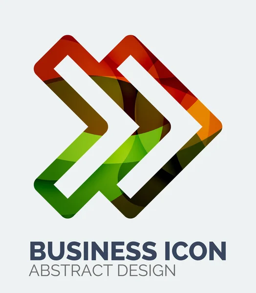 Logotipo de negócio abstrato — Vetor de Stock