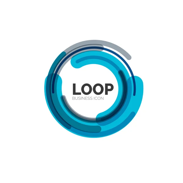 Loop, infinity business icon — Stock Vector