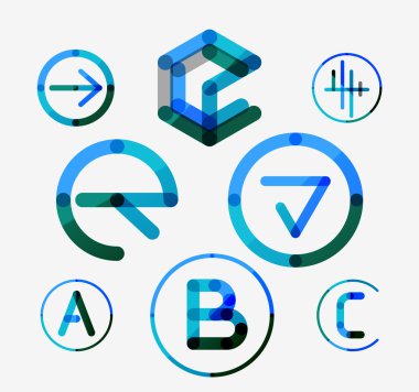 Logo koymak, temiz ince çizgi stili
