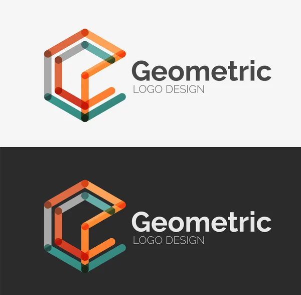 Diseño de línea mínima logo — Vector de stock