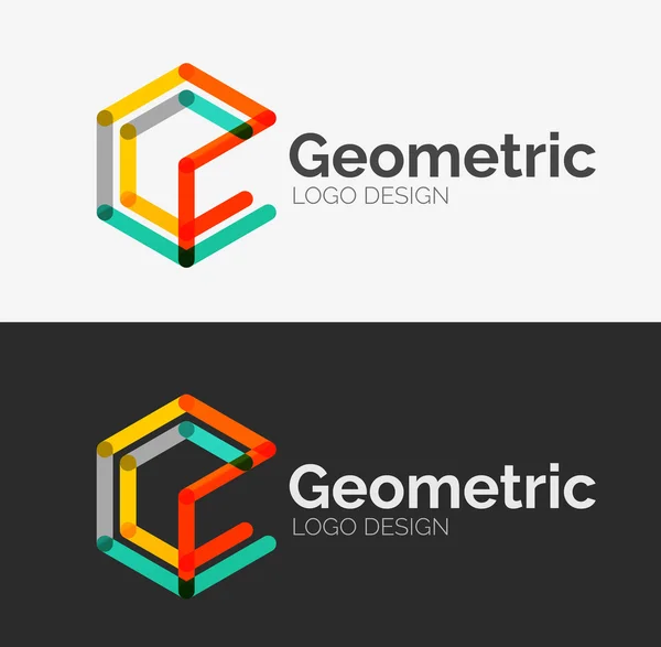 Logo de conception de ligne minimale — Image vectorielle