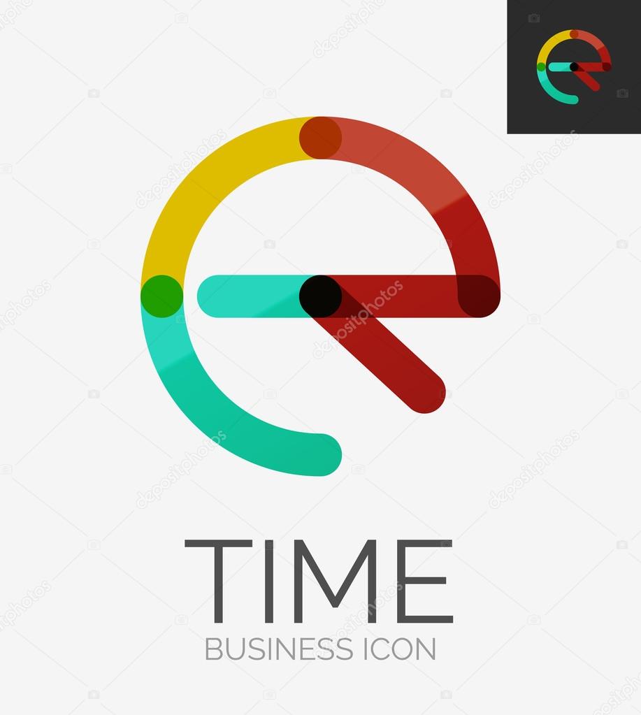 Minimal line design logo, business icon, branding emblem